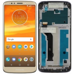 Motorola Moto E5 Plus LCD Screen With Frame Module - Gold