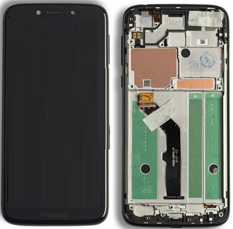 Écran LCD Complet + Vitre Tactile Sur Châssis Pour Motorola Moto G7 Play - Inclut Outils - Neuf Sous Blister