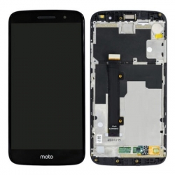 Motorola Moto M LCD Screen With Frame Module - Black