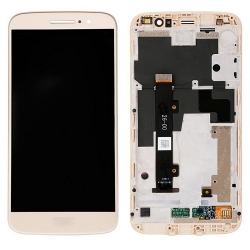 Motorola Moto M LCD Screen With Frame Module - Gold