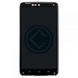 Motorola Droid Turbo XT1254 LCD Screen With Front Housing Module - Black