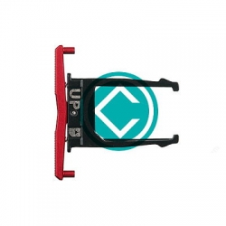 Motorola Droid Razr Mini Sim Tray Module With Volume Button - Red