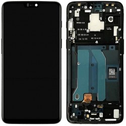 OnePlus 6 LCD Screen Display With Frame Module - Black