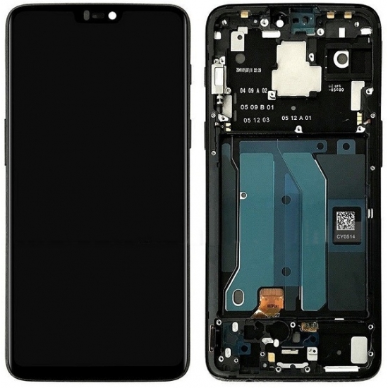 OnePlus 6 LCD Screen With Front Housing Module - Black OnePlus 6 LCD Screen With Front Housing Module - Black