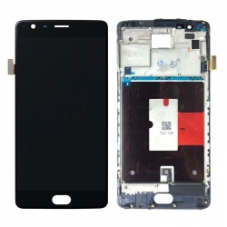 OnePlus 3 LCD Screen With Frame Module - Black