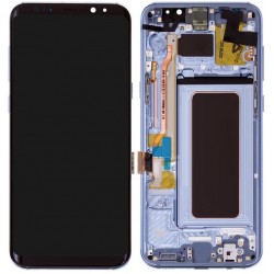 Samsung Galaxy S8 LCD Screen With Front Housing Module - Coral Blue