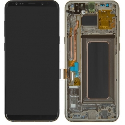 Samsung Galaxy S8 LCD Screen With Front Housing Module - Maple Gold