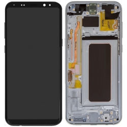 Samsung Galaxy S8 LCD Screen With Front Housing Module - Arctic Silver
