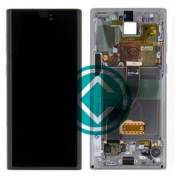 Samsung Galaxy Note 10 N970F LCD Screen With Front Housing Module - Silver