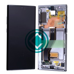 Samsung Galaxy Note 10 Plus N975F LCD Screen With Front Housing - Silver