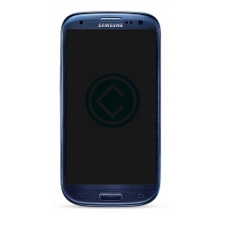 Samsung Galaxy S3 i9300 LCD Screen With Front Housing Module - Blue