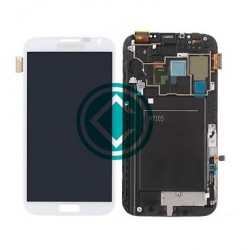 Samsung Galaxy Note 2 N7105 LCD Screen With Frame Module - White