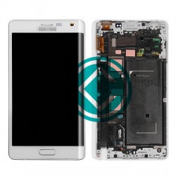 Samsung Galaxy Note Edge LCD Screen With Front Housing Module - White