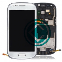 Samsung Galaxy S3 Mini i8190 LCD Screen With Front Housing Module - White