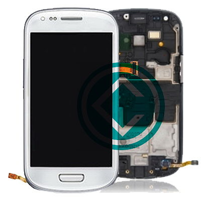 Samsung Galaxy S3 Mini i8190 LCD Screen With Front Housing Module White