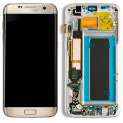 Samsung Galaxy S7 Edge LCD Screen With Frame - Gold