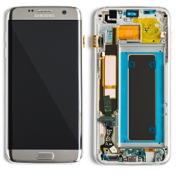 Samsung Galaxy S7 Edge LCD Screen With Frame - Silver