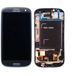 Samsung Galaxy S3 Neo i9300i LCD Screen With Frame - Blue
