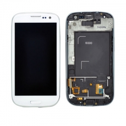 Samsung Galaxy S3 Neo i9300i LCD Screen With Frame - White