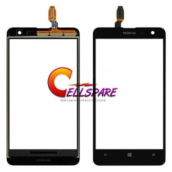 Nokia Lumia 625 Touch Screen Without Frame Module - Black