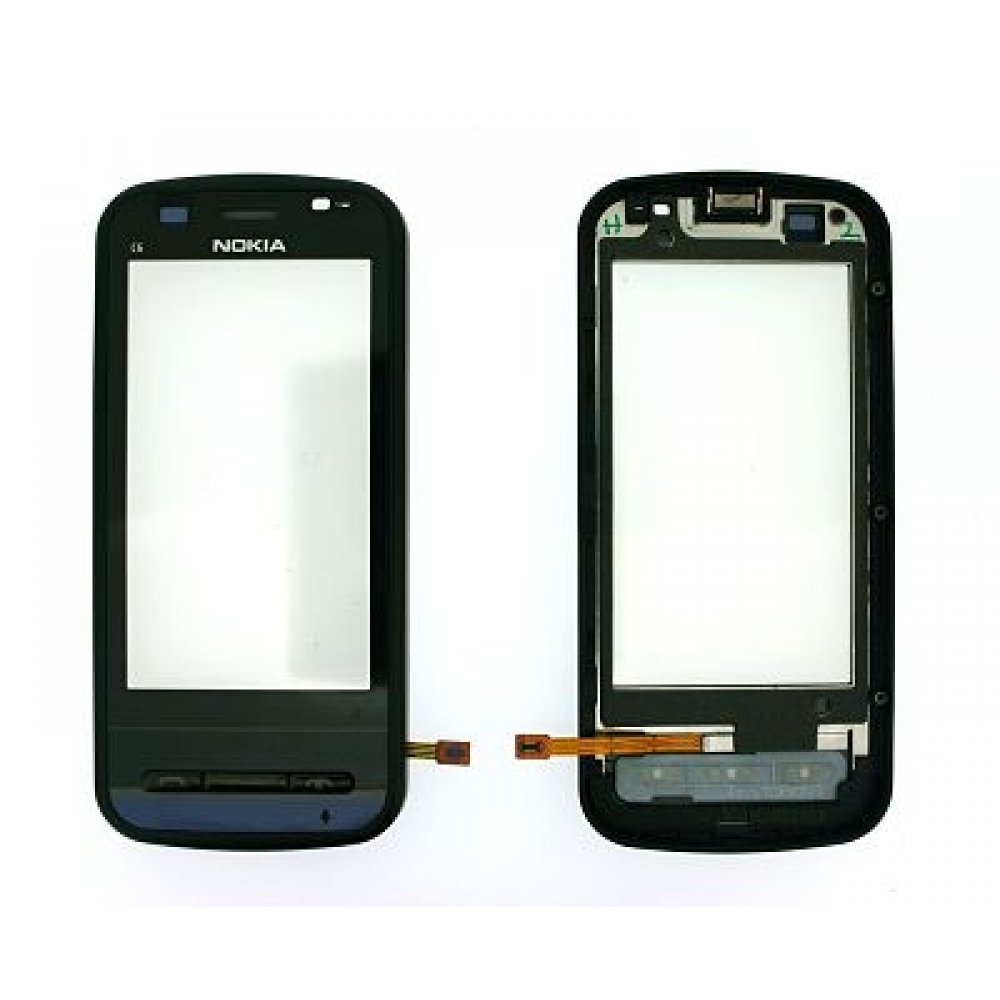 Nokia C6 00 Touch Screen Digitizer With Frame Module Black Cellspare