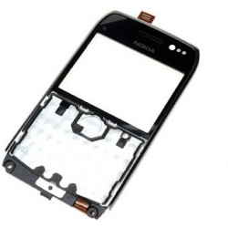 Nokia E6 Digitizer Touch Screen With Frame Module - Black