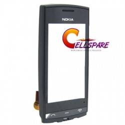 Nokia N500 Touch Screen With Front Housing Module - Black