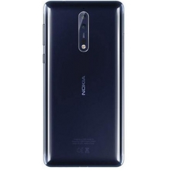 Nokia 8 Rear Housing Panel Battery Door - Polished Blue