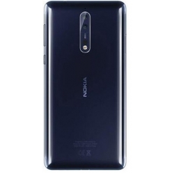 Nokia 8 Rear Housing Panel Battery Door - Polished Blue