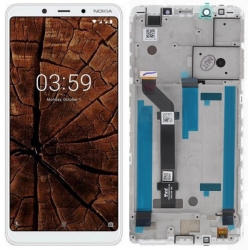 Nokia 3.1 Plus LCD Screen With Frame Module - White