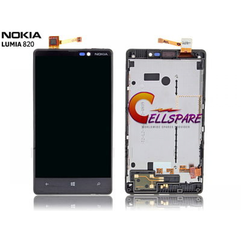 Digitalizzatore Touch Screen Per Nokia Lumia 820 – Ricambio Vetro Anteriore Senza Cornice