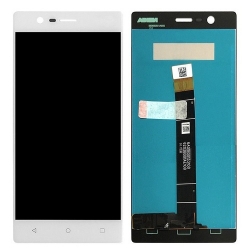 Nokia 3 LCD Screen With Digitizer Module - White