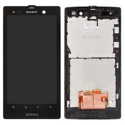 Sony Xperia ion LT-28 LCD Screen With Front Housing Panel Module - Black