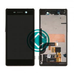Sony Xperia M5 Dual LCD Screen With Front Housing Module - Black